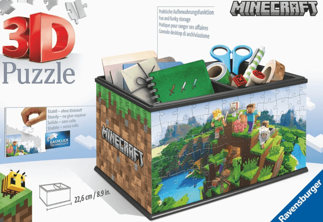 Hovedbilde Minecraft Skattekiste 3D Puslespill 108 Biter